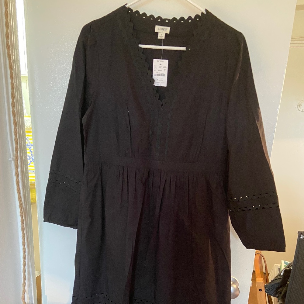 Black midi dress